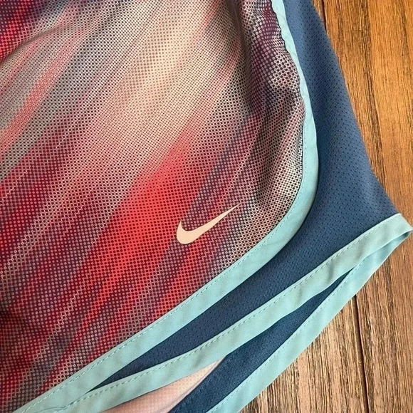 Nike Dri Fit Tempo Athletic Running Shorts Blue Teal Trim Women’s Size Medium - Picture 7 of 12